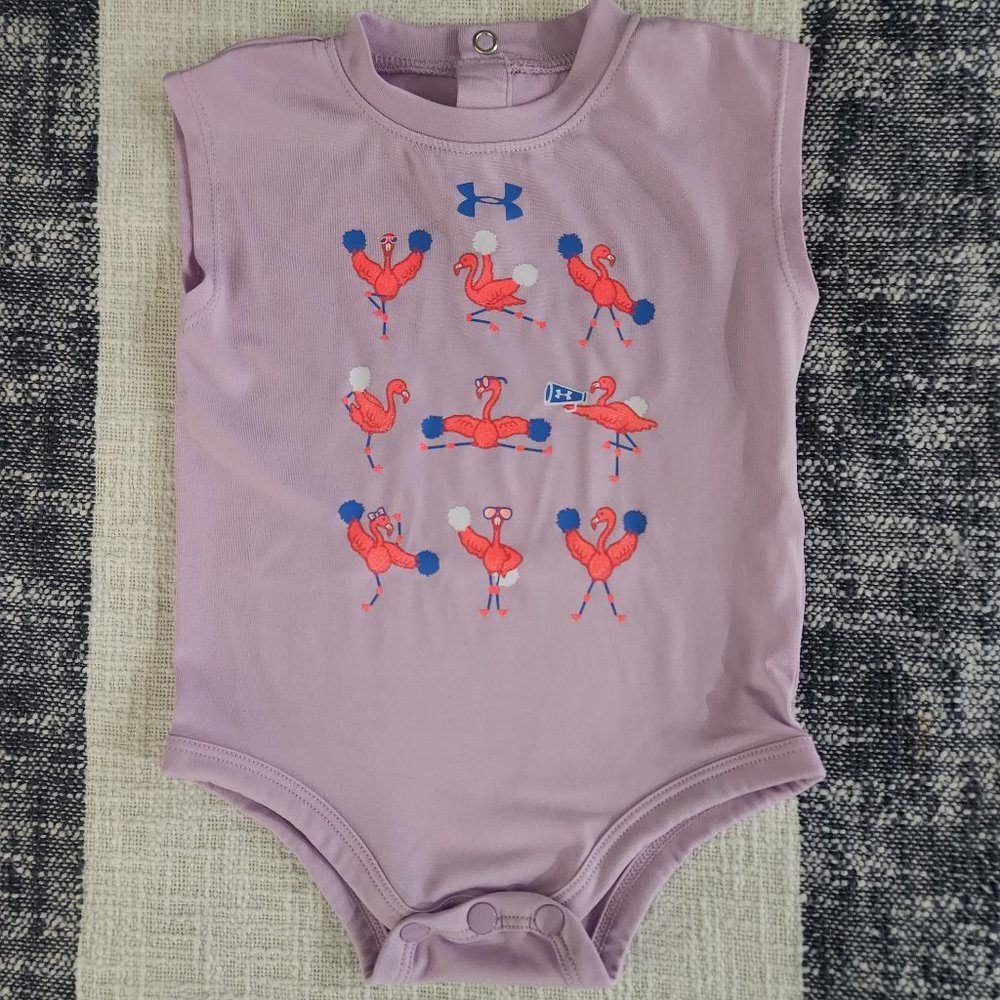 Under Armour Athletic Flamingo Tank Onesie (3 to 6 months)